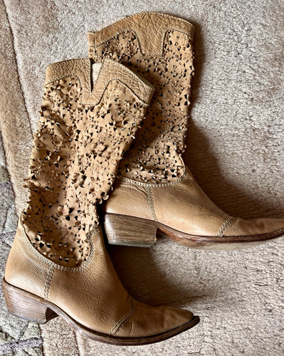 Damen cowboystiefel leder - damen,