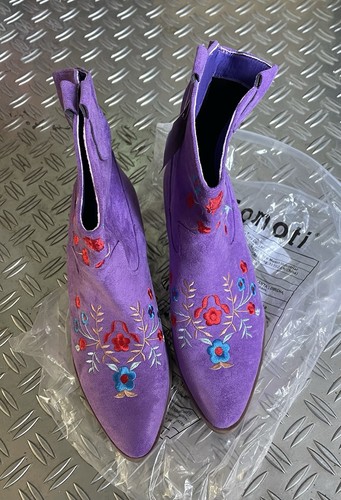 Westernstiefel lila bunt - westernstiefel,