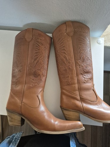 Cowboystiefel echtleder 41 - echtleder, gr.