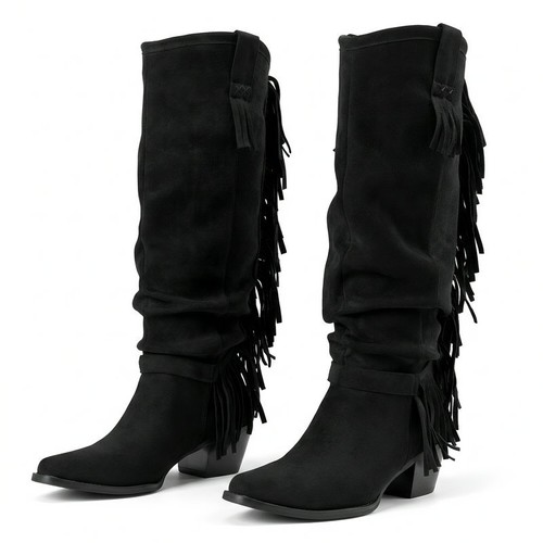 Damen fransen western stiefel - damen,