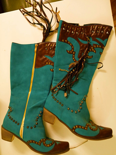 Damen cowboystiefel kniehoch - damen,