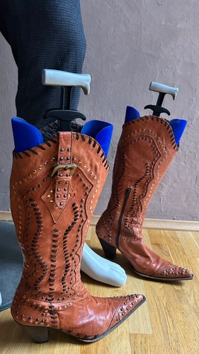 Westernstiefel aus leder - westernstiefel, mit